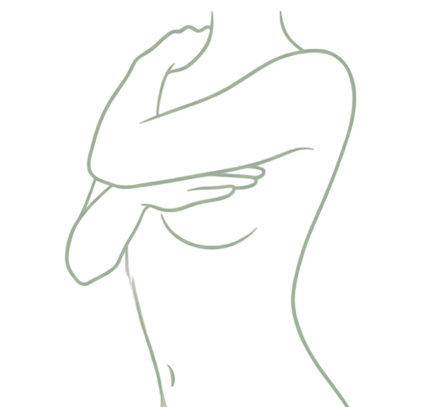 Ilustração em linha de silhueta feminina